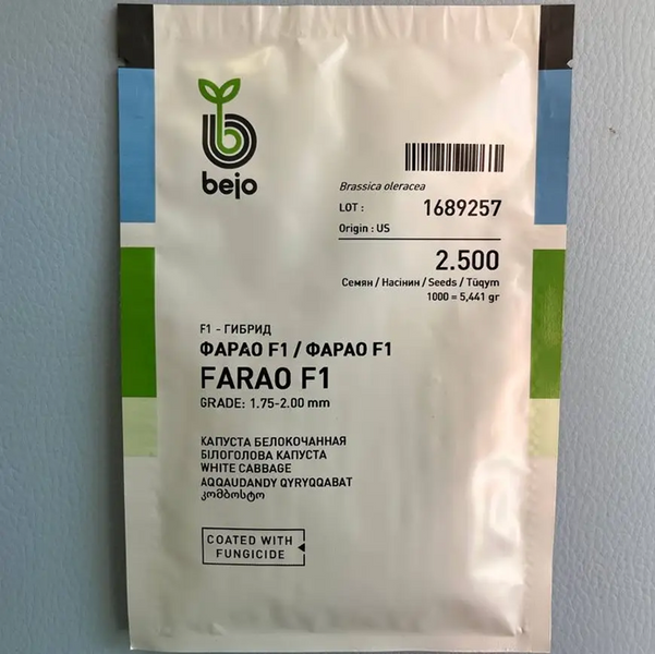 Капуста білокачанна Farao F1 / Фарао F1 - 2500 насінин 1353 фото